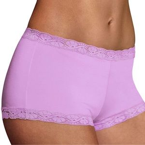 Maidenform One Fab Fit Microfiber Lace Boyshort Panties Panty 40760